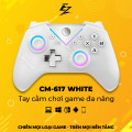 Tay Cầm Chơi Game Không Dây Cho PC CM-617 White Có Bluetooth | EZPC