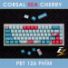 Keycap Cho Bàn Phím Cơ Coral Sea PBT Cherry Profile 126 Phím | EZPC