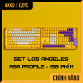 Set Keycap Akko Los Angeles PBT Double Shot  ASA Profile 158 Phím