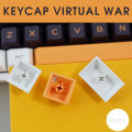 Keycap Virtual War White Cherry Profile Thick PBT 141 Phím