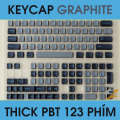 Keycap Graphite OEM Profile Thick PBT 123 Phím