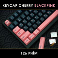 Keycap Cho Bàn Phím Cơ Black Pink Cherry Profile 129 Phím