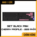 Keycap AKKO Set  Black Pink The Dancer Version Cherry Profile
