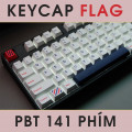 Keycap Cho Bàn Phím Cơ Flag Thick PBT Dyesub 141 Phím Cherry Profile | EZPC