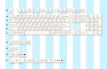 Keycap Cho Bàn Phím Cơ Simple White Cherry Profile 126 Phím | EZPC