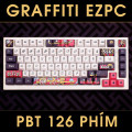 Keycap Cho Bàn Phím Cơ Graffiti PBT Cherry Profile 126 Phím | EZPC