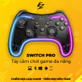Tay Cầm Chơi Game Led RGB Switch Pro Trong Đen | EZPC