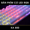 Bàn Phím Cơ Có Dây Led RGB KA800 Trắng - EZPC