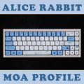 Keycap Cho Bàn Phím Cơ Alice Rabbit MOA Profile 142 Phím | EZPC