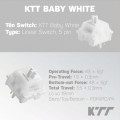 KTT Baby White (5 pin / 45 switch – Linear)