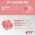 KTT Macaron Red (5 pin / 45 switch – Linear)