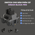 Bộ Switch Bàn Phím Cơ Akko Cream Black Pro (45 switch) | EZPC