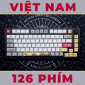 Keycap Cho Bàn Phím Cơ Việt Nam PBT Cherry Profile 126 Phím | EZPC