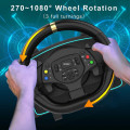 Vô lăng chơi game GOG R808 LED Racing Wheel - Số sàn,cần số rời,pedal kim loại+côn,quay 270-1080 độ,PC,Playstation,Switch,Xbox