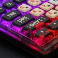 Keycap Pudding Cho Bàn Phím Cơ Side Transparent Red Joker OEM Profile 122 Phím