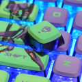 Keycap Pudding Cho Bàn Phím Cơ Side Transparent Evangelion Unit - 01 OEM Profile 122 Phím