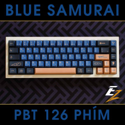 Keycap Cho Bàn Phím Cơ GMK Samurai Blue Thick PBT Cherry Profile 126 Phím