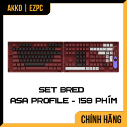 Keycap Akko Set - Bred (ASA profile)