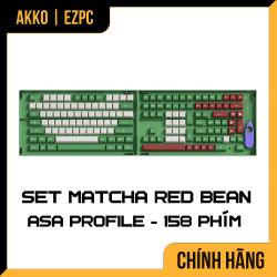 Keycap AKKO Set - Matcha Red Bean (ASA Profile)