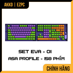 Keycap AKKO Set - EVA-01 (ASA Profile)