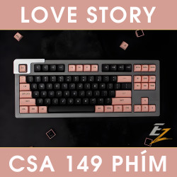 Keycap Cho Bàn Phím Cơ Love Story CSA Profile 149 Phím | EZPC