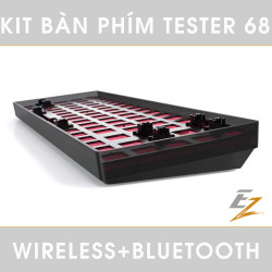 Kit Custom Switch Tester 68 Đen Không Dây Bluetooth | EZPC