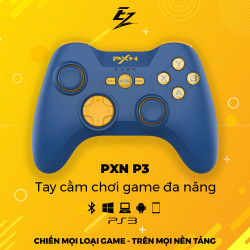 Tay Cầm Chơi Game Không Dây PXN P3 Blue Cho PC/PS3/Android/iOS | EZPC