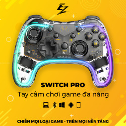Tay Cầm Chơi Game Led RGB Switch Pro Trong | EZPC