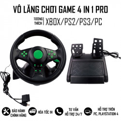 Vô Lăng Chơi Game 4 In1 Green Tương Thích XBOX360/PS3/PS2/PC | EZPC
