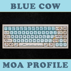 Keycap Cho Bàn Phím Cơ Blue Cow MOA Profile 142 Phím | EZPC