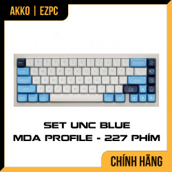 Keycap Akko Set - UNC Blue MDA Profile