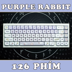 Keycap Cho Bàn Phím Cơ Purple Rabbit MOT Profile 140 Phím | EZPC