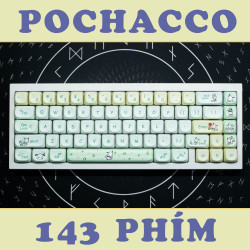 Keycap Cho Bàn Phím Cơ Pochacco MOT Profile 143 Phím | EZPC