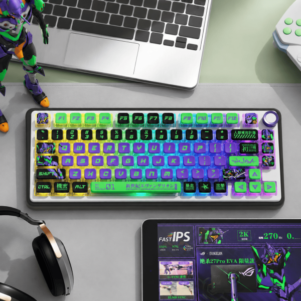 Keycap Pudding EVANGELION UNIT-01 PBT SAX Profile 122 Phím| EZPC