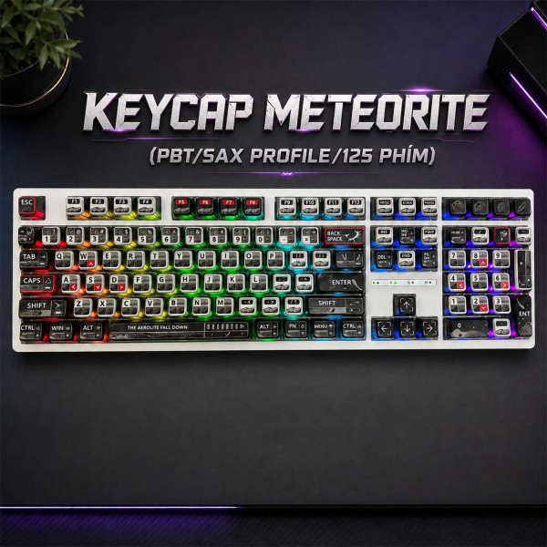 Keycap Pudding Cho Bàn Phím Cơ  METEORITE SAX  Profile 125 Phím|EZPC