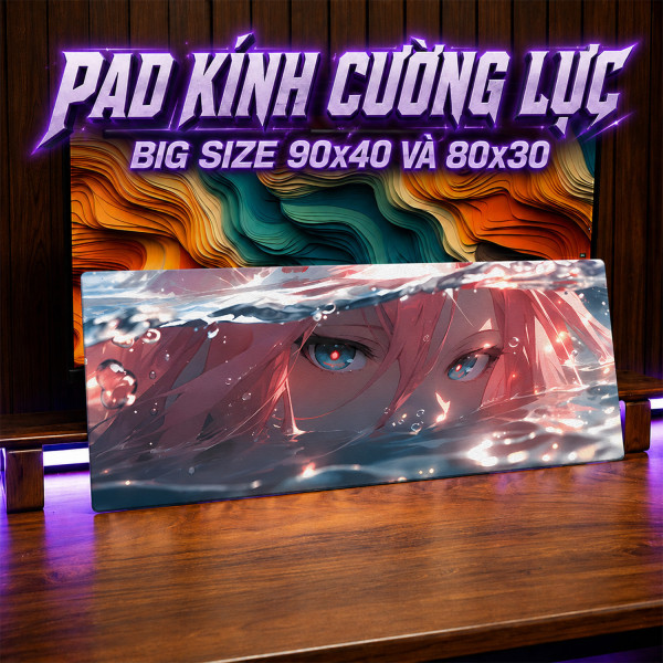 Lót Chuột Kính Cường Lực Cỡ Lớn MZ Chủ Đề AME | EZPC