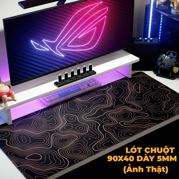 (Lót Dày 5mm) Miếng Lót Chuột, Pad Chuột Cỡ Lớn Siêu Dày Ver 3 EZPC