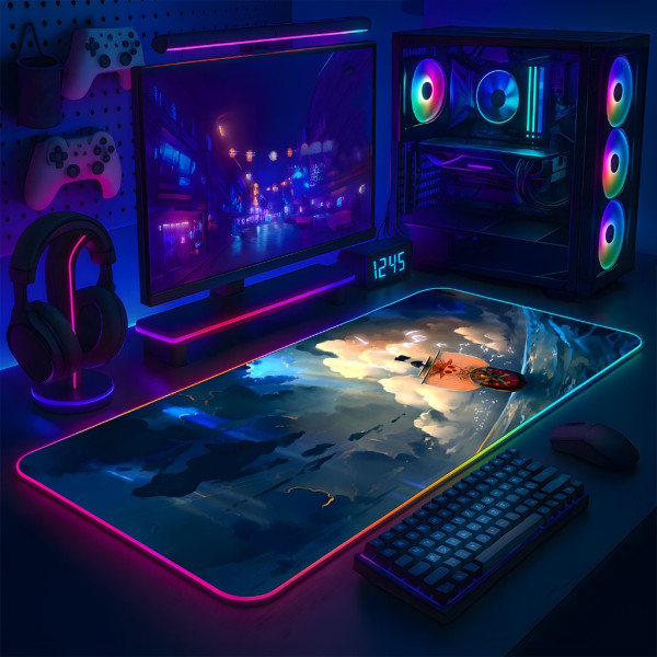 LÓT CHUỘT LED RGB 80×30 THOUSAND SUNNY