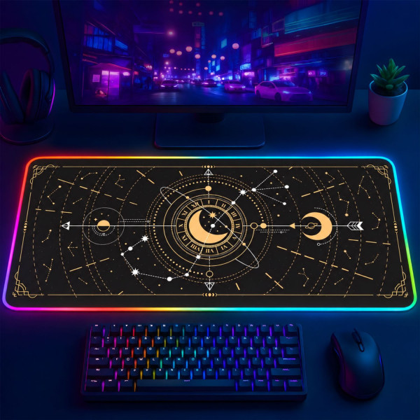 LÓT CHUỘT LED RGB 80×30 ASTROLOGYDESK 14