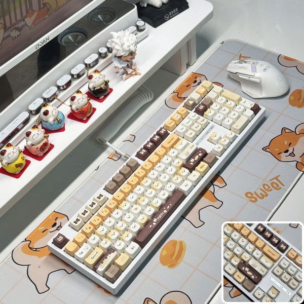 Bàn Phím Cơ LEAVEN K108 Phiên Bản Pawn Puppy
