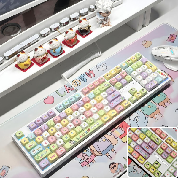Bàn Phím Cơ LEAVEN K108 Phiên Bản Rainbow Shin