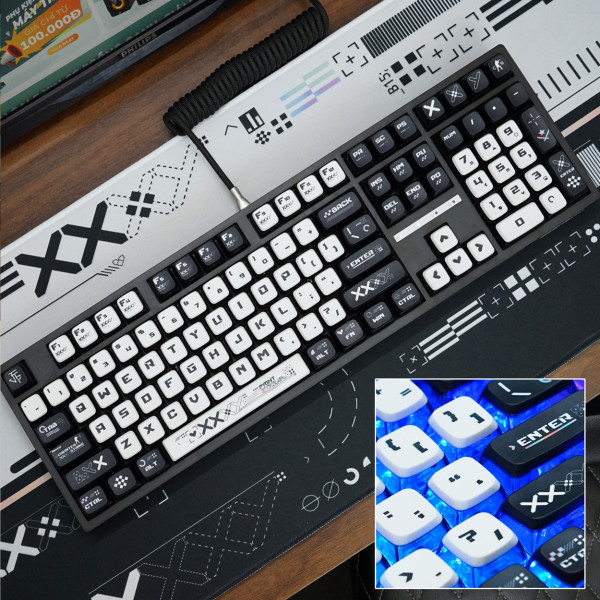 Bàn Phím Cơ LEAVEN K108 Phiên Bản Kute Series