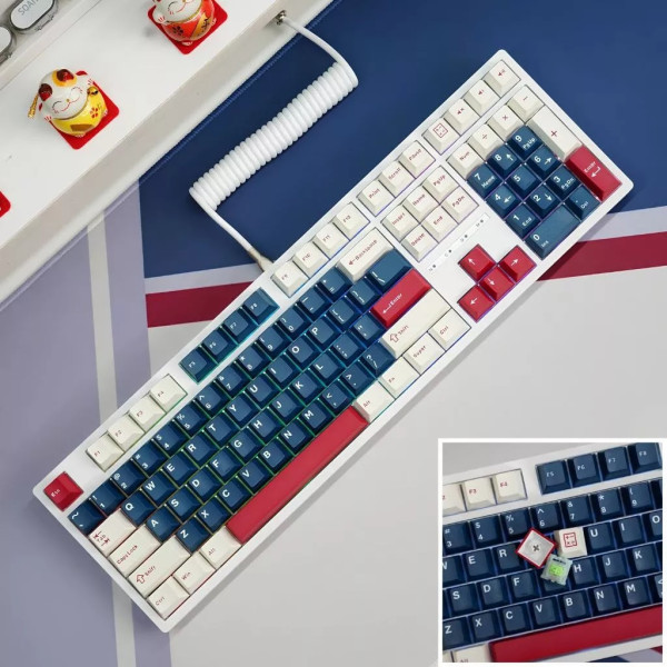 Bàn Phím Cơ LEAVEN K108 Phiên Bản Metal Heart