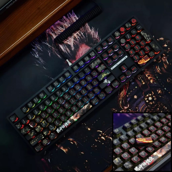 Bàn Phím Cơ LEAVEN K108 Phiên Bản Black Wukong