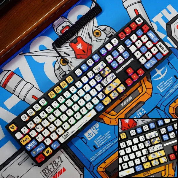 Keycap Pudding Cho Bàn Phím Cơ BLUE GUNDAM