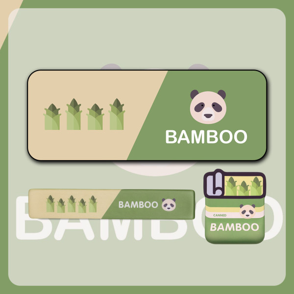 Combo Lót Chuột Kê Tay Bàn Phím Cực Dễ Thương Bamboo Panda