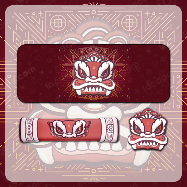 Combo Lót Chuột Kê Tay Bàn Phím Cực Dễ Thương Red Dragon