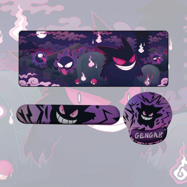Combo Lót Chuột Kê Tay Bàn Phím Cực Dễ Thương Gengar V1