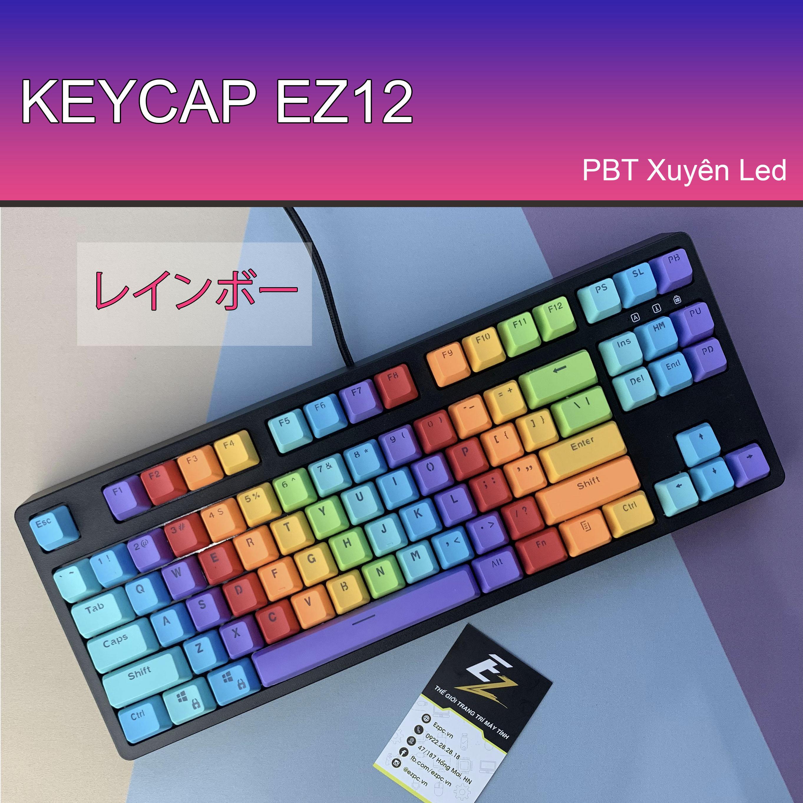 KeyCaps PBT Xuyên Led EZ - 12