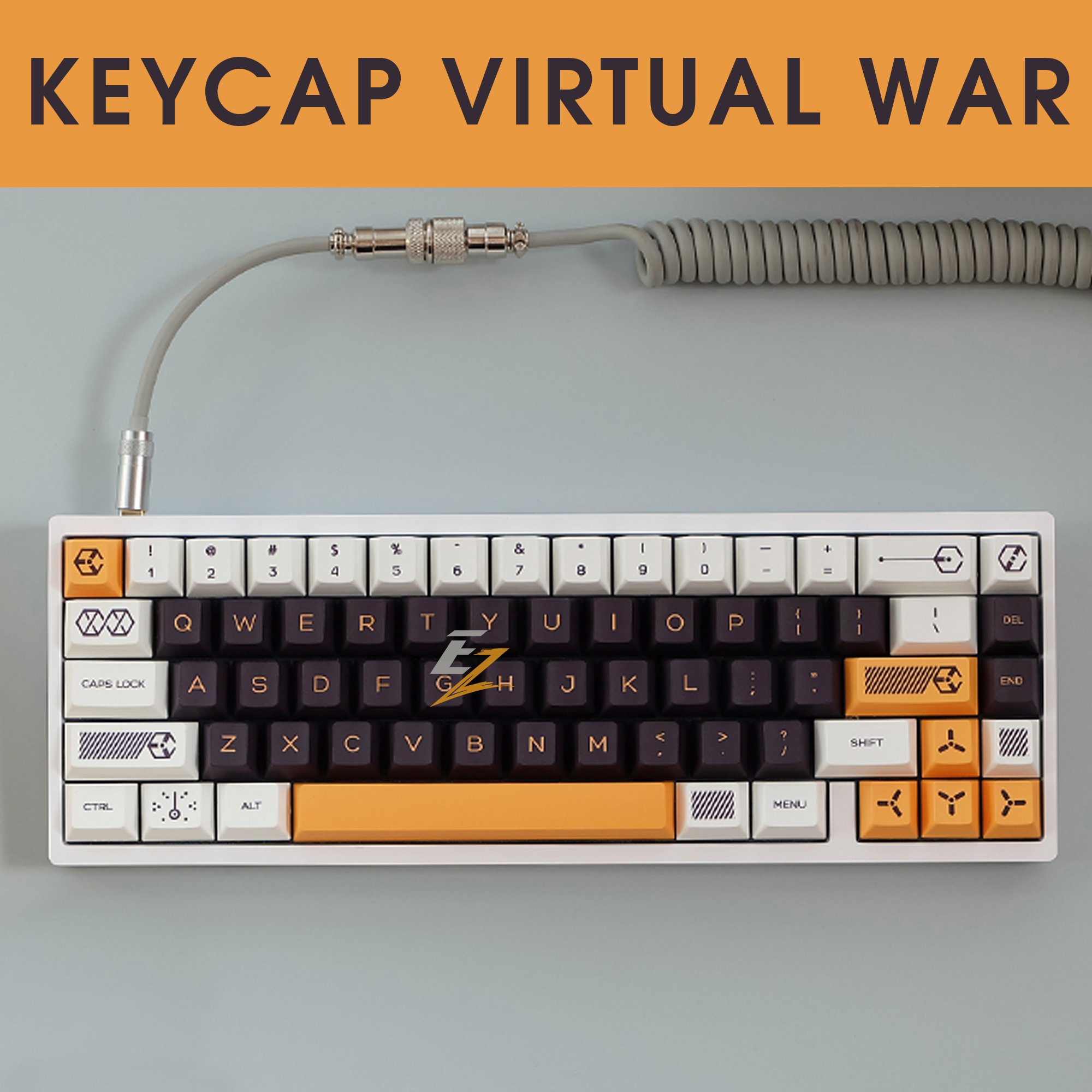 Keycap Virtual War Black Cherry Profile Thick PBT 141 Phím